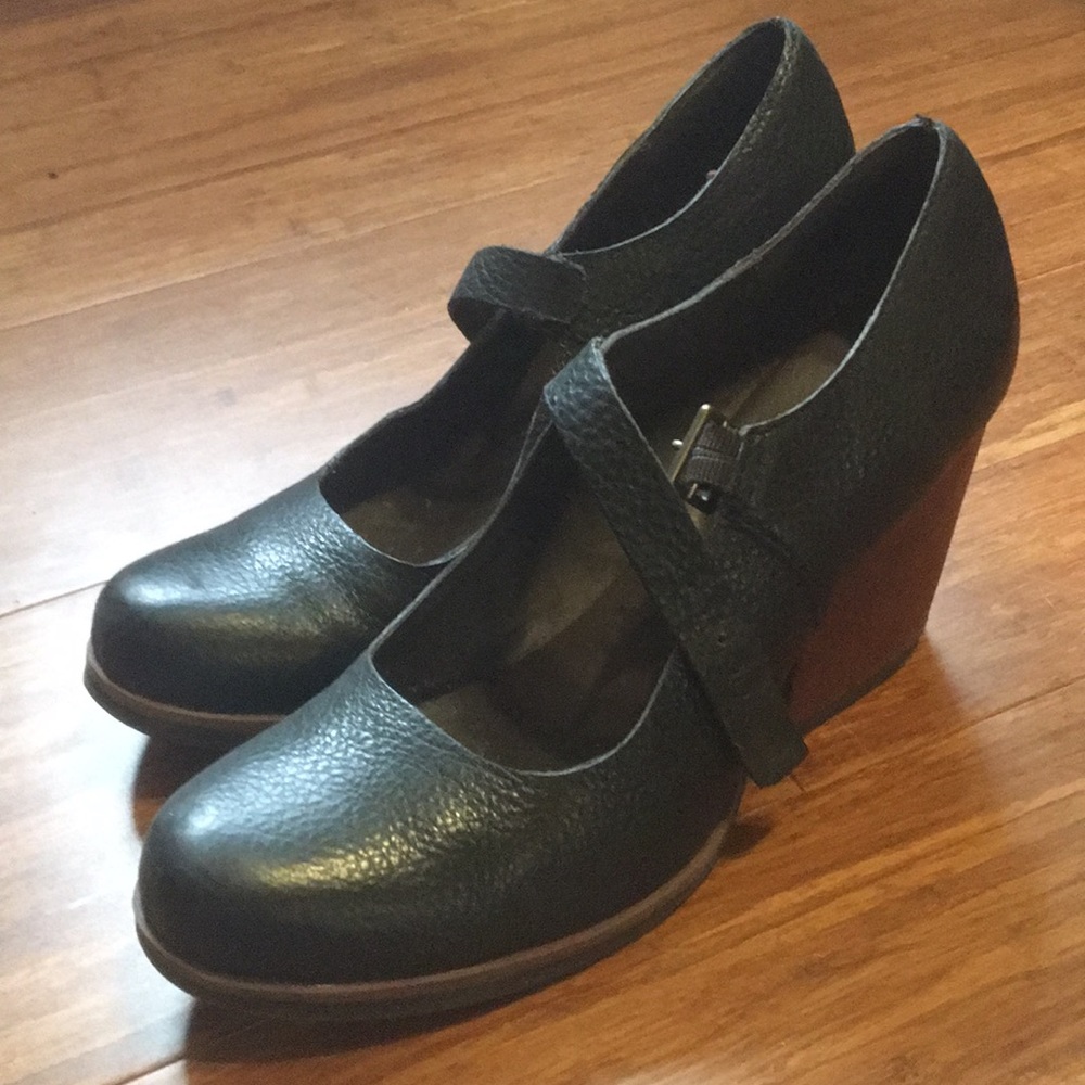 Maryjane black leather shoes